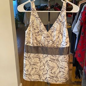 White House black market print blouse